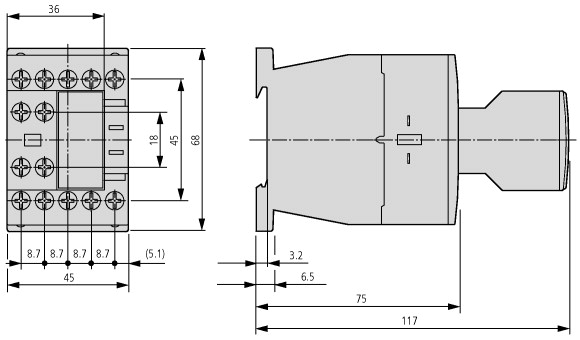 276344 DILA-40(24VDC) КОНТАКТОР MOELLER / EATON (арт.276344)