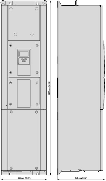 169375 Преобразователь частоты DA1 3~/3~230В 202A 55кВт, встроенный фильтр ЭМС, IP55 (DA1-32202FB-B55C)