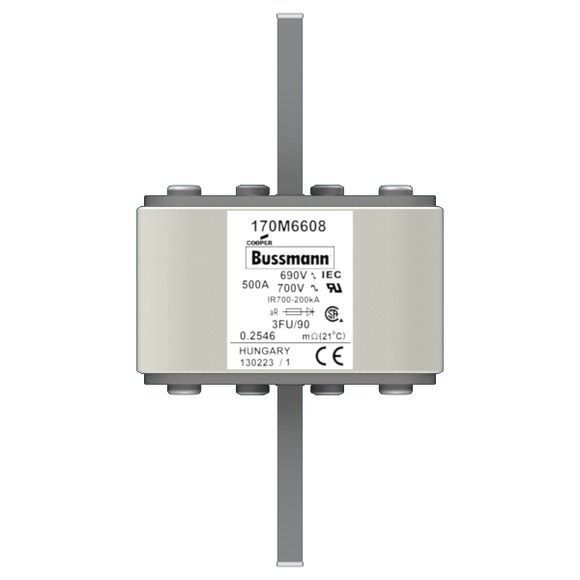 170M6608 Быстрый предохранитель 500A 690V 3FU/90 AR UC