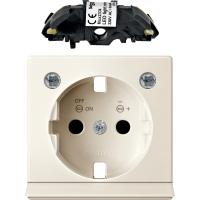 Schneider Electric MTN2334-0344 Ц.ПЛАТ.С МОД.СВЕТ.ПОДСВ.Д/РОЗ.SCHUKO БЕЖ