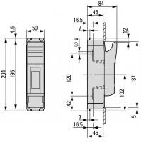 183032 Размыкатель NH, 1P, столбчатый зажим 1,5 - 95 мм?; монтажная панель; NH000 и NH00 (XNH00-1-A160-BT)