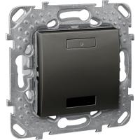 Schneider Electric MGU5.532.12 2-КНОП. ВЫК-ЛЬ С LED, ИК-ПРИЕМН., ГРАФИТ