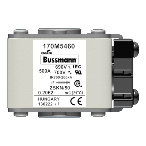 170M5460 Быстрый предохранитель 500A 690V 2BKN/50 AR UC