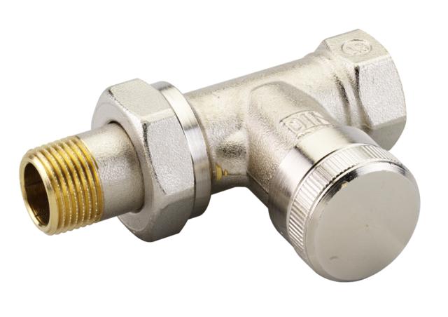 003L0142 Запорно-присоединительный клапан Danfoss RLV Ду10 прямой никелированный