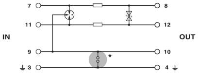 Phoenix contact 2856058 PT 1X2-24AC-ST Штекерный модуль для защиты от перенапр-й