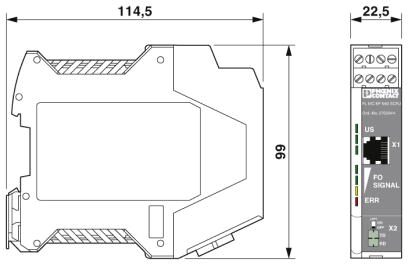 Phoenix contact 2702944 FL MC EF 660 SCRJ Преобразователь оптоволоконного интерфейса