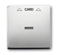 Плата центральная (накладка) для механизма карточного выключателя 2025 U, серия pure/сталь