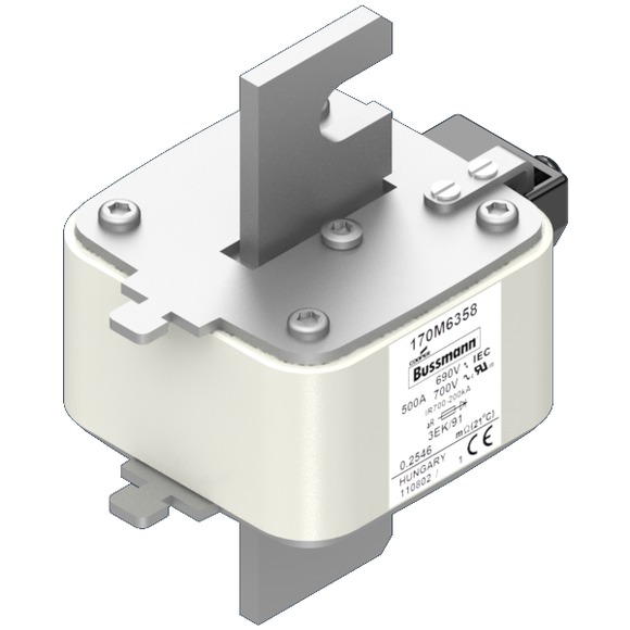 170M6358 Быстрый предохранитель 500A 690V 3EK/91 AR UC