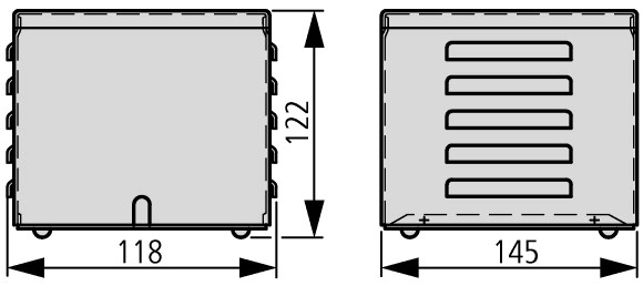 200618 Оболочка для трансформатора, IP23, ГхВхШ = 118x145x122 мм (+IP23/1)