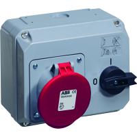 ABB 2CMA167721R1000 Розетка с выключателем и механической блокировкой 363MHS6, 63A, 3P+E, IP44, 6ч