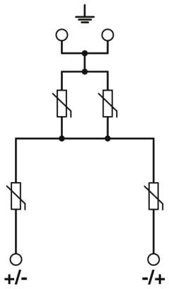 Phoenix contact 2905639 VAL-MB-T1/T2 1000DC-PV/2+V Молниеотвод / разрядник для защиты от импульсных перенапряжений типа 1/2
