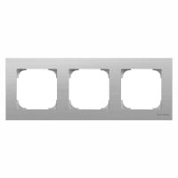ABB 2CLA857300A1401 Рамка 3-постовая, серия SKY, цвет нержавеющая сталь