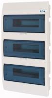 284641 EATON/MOELLER BC-U-3/36-ECO Компактный щит встроенного исполнения, 3 ряда, 36 модулей, прозрачная дверь, пластик (арт.284641)