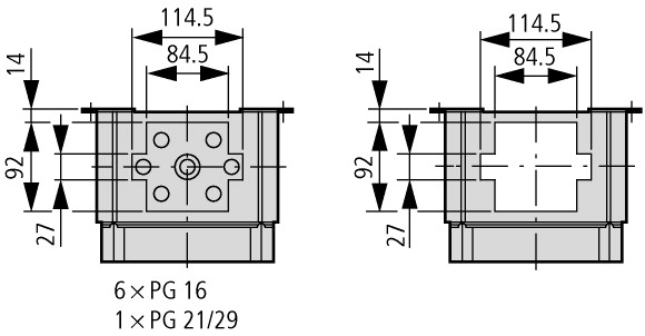 19570 Изолированный щит с фланцами , ВхШхД = 250x187.5x150 мм (CI23E-125)