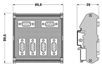 Phoenix contact 2799364 PSM PTK-4 Разветвители с разъемами