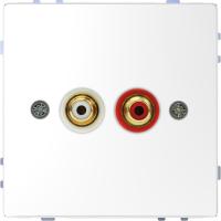 Schneider Electric MTN4350-6035 MERTEN D-Life АУДИОРОЗЕТКА с модул. тюльпан, БЕЛ. ЛОТОС