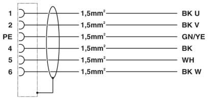 Phoenix contact 1618957 K-5E - OE/2,0-C02/M23 F8 Кабельный штекер, пластиковая заливка