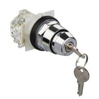 Schneider Electric 9001KS11K3H13 ПЕРЕКЛЮЧАТЕЛЬ С КЛЮЧОМ, ЧЕРНЫЙ, 30 ММ, 2 ПОЗ.