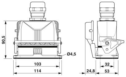 Phoenix contact 1416348 HC-STA-B16PT-BWSC-LT-M25-ELCAL Комплект вставных соединителей