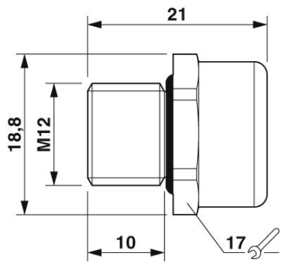 Phoenix contact 1415224 A-INB-M12-69KN-S-S Сегмент для выравнивания давления