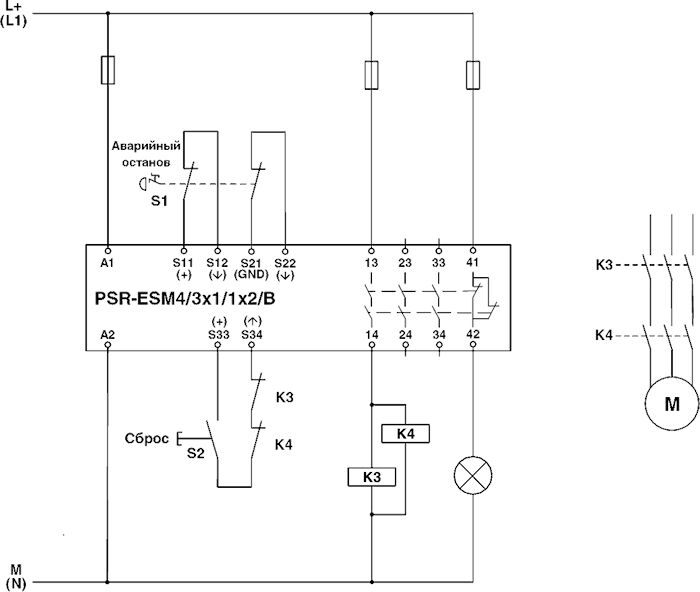 Phoenix contact 2963925 PSR-SPP- 24UC/ESM4/3X1/1X2/B Реле безопасности