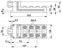 Phoenix contact 1516768 SACB-8/ 8-L-C GG SCO Корпус коробки датчика и исполнительного элемента