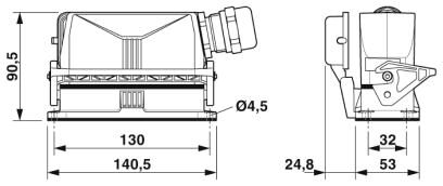 Phoenix contact 1416358 HC-STA-B24PT-BWSC-LS-M32-ELCAL Комплект вставных соединителей