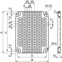 Schneider Electric NSYMR53 ПЛАТА ПЕРФОРИРОВАННАЯ 500Х300