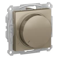 Schneider Electric ATN000536 ATLASDESIGN СВЕТОРЕГУЛЯТОР (диммер) поворотно-нажимной, 630Вт, мех., ШАМПАНЬ