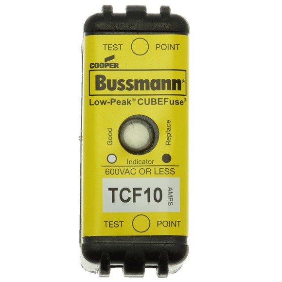 TCF10 Предохранитель CUBE, TIME DELAY, 600 В АС/300 DC с индикацией