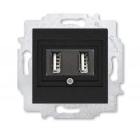 USB зарядка двойная, Levit, антрацит