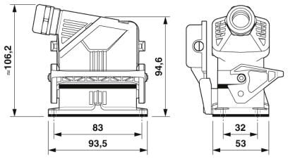 Phoenix contact 1411491 HC-EVO-B10PT-BWSC-HL-M25ELC-AL Комплект вставных соединителей