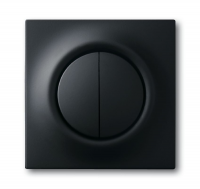 Клавиша для 2-канального светорегулятора 6565 U,, серия impuls, цвет чёрный бархат