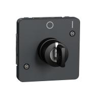 Schneider Electric MUR35062 MUREVA S МЕХАНИЗМ ПЕРЕКЛЮЧАТЕЛЯ с ключом на 2 положения 3А, АНТРАЦИТ, IP55