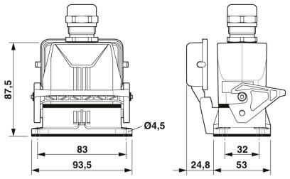 Phoenix contact 1416345 HC-STA-B10PT-BWSC-LT-M25-ELCAL Комплект вставных соединителей