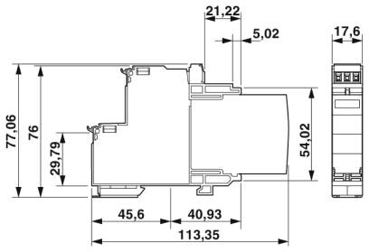 Phoenix contact 2906281 VAL-MS-T1/T2 48/12.5/O Молниеотвод / разрядник для защиты от импульсных перенапряжений типа 1/2