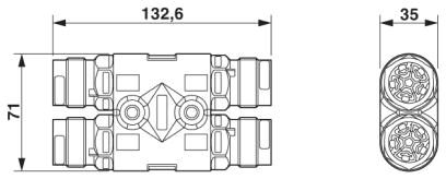 Phoenix contact 1406370 QPD H 4PE2,5 BK H-разветвитель