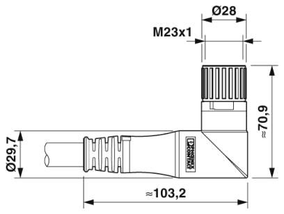 Phoenix contact 1620420 K-5E - OE/010-C03/M23 FK Кабельный штекер, пластиковая заливка