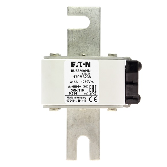 170M6238 Быстрый предохранитель 315A 1250V 3KN/110 AR CU