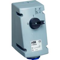 ABB 2CMA167692R1000 Розетка с выключателем и механической блокировкой 232MVS6, 32A, 2P+E, IP44, 6ч