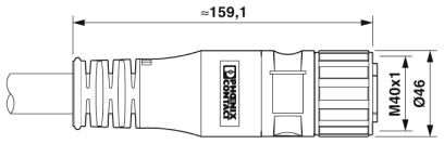 Phoenix contact 1620380 K-5E-M40 M9/5,0-C06/M40 F8 Штекерный разъем, пластиковая заливка с обеих сторон