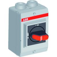 ABB Рубильник в боксе OTP16T3M до 16А 3х-полюсный, 1НО доп. контакт, резьба 4хМ25+2хМ16