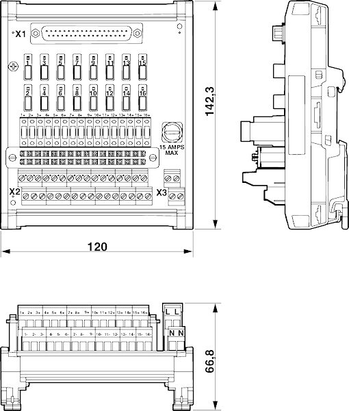 Phoenix contact 2906189 UM-D37M/DS/FU/DI120V/C3/R IM C Интерфейсный модуль