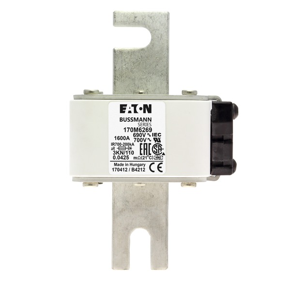 170M6269 Быстрый предохранитель 1600A 690V 3KN/110 AR UC