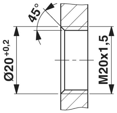 Phoenix contact 1452107 SACC-E-M12MS-8CON-M20/0,5 VA Проходная деталь