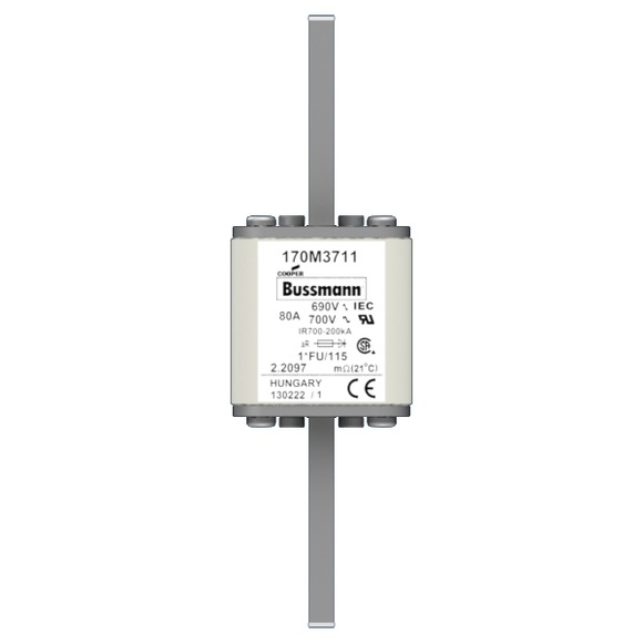 170M3711 Быстрый предохранитель 80A 690V 1*FU/115 AR UC