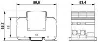 Phoenix contact 2920450 VAL-MS 580/3+0 Разрядник для защиты от импульсных перенапряжений, тип 2