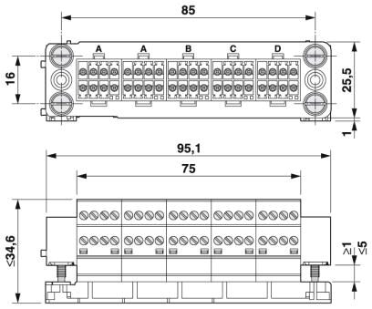 Phoenix contact 1607431 VC-AR4/5M-S88888-SET Комплект контактных вставок