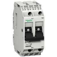 Schneider Electric GB2DB10 АВТОМАТИЧЕСКИЙ ВЫКЛЮЧАТЕЛЬ С КОМБИНИРОВАННЫМ РАСЦЕПИТЕЛЕМ 2 ПОЛЮСА.5A