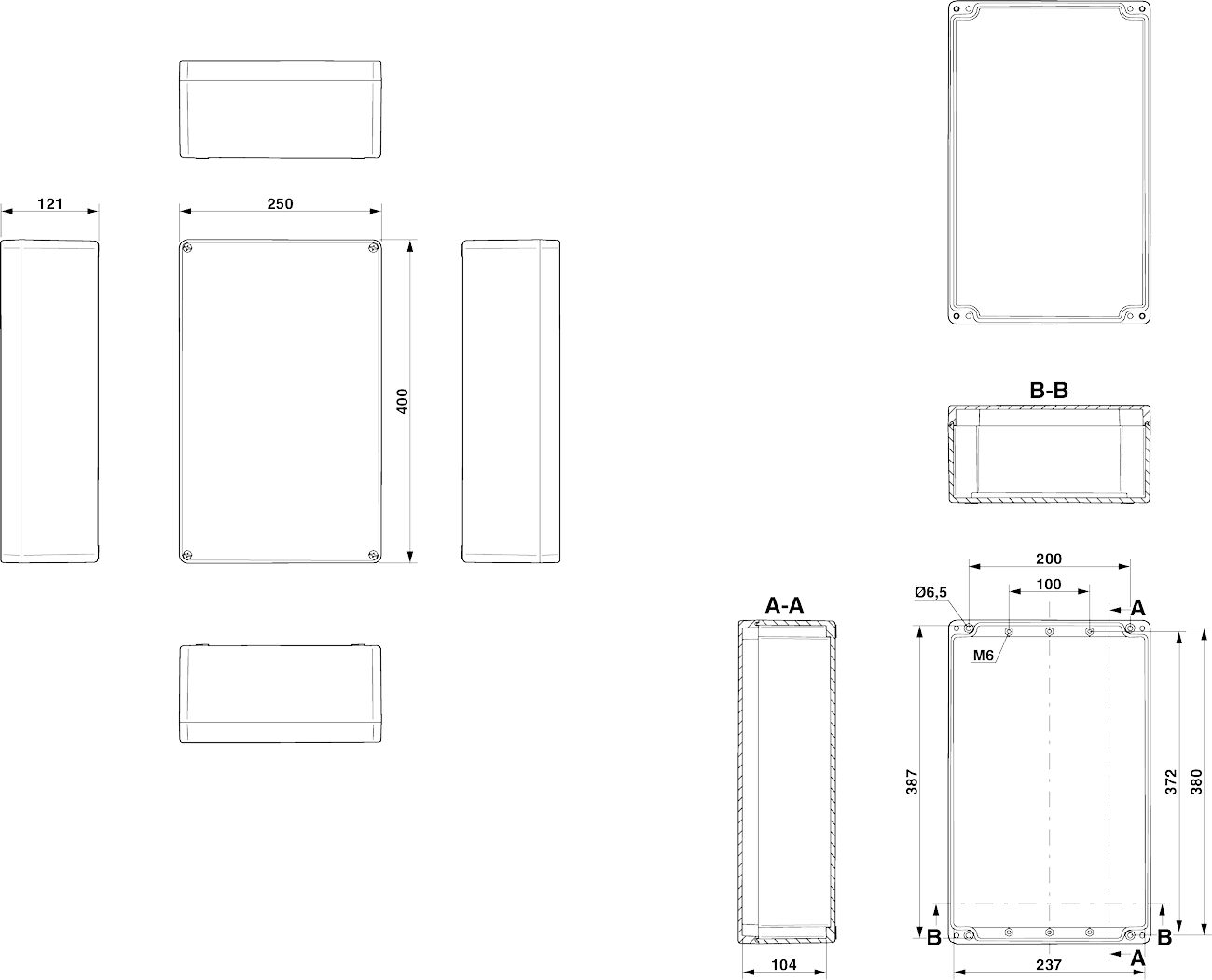 Phoenix contact 899356 E PE A 250X400X121 Клеммная коробка